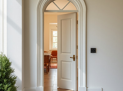 Interior door inside a house