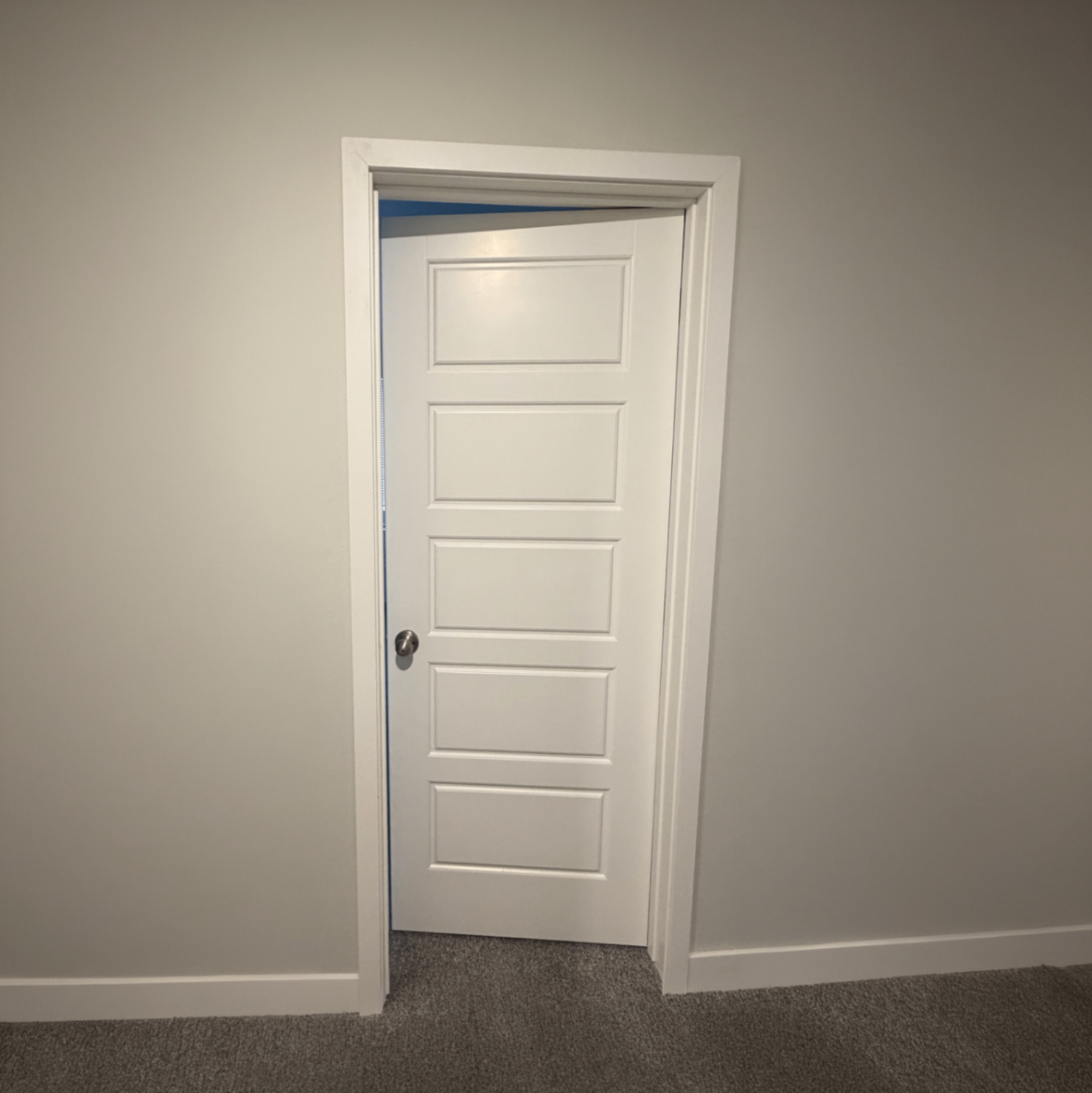 Interior door inside a house